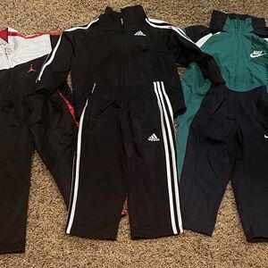 Adidas and Nike Kids Tracksuits - Black and Green